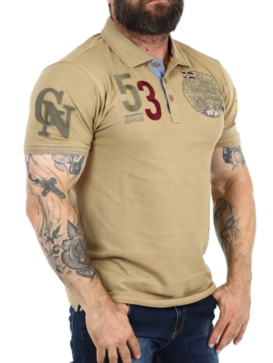 geo_norway__pik__beige_4.webp Geo Norway 53 Pikè - Beige^Geographical Norway New
