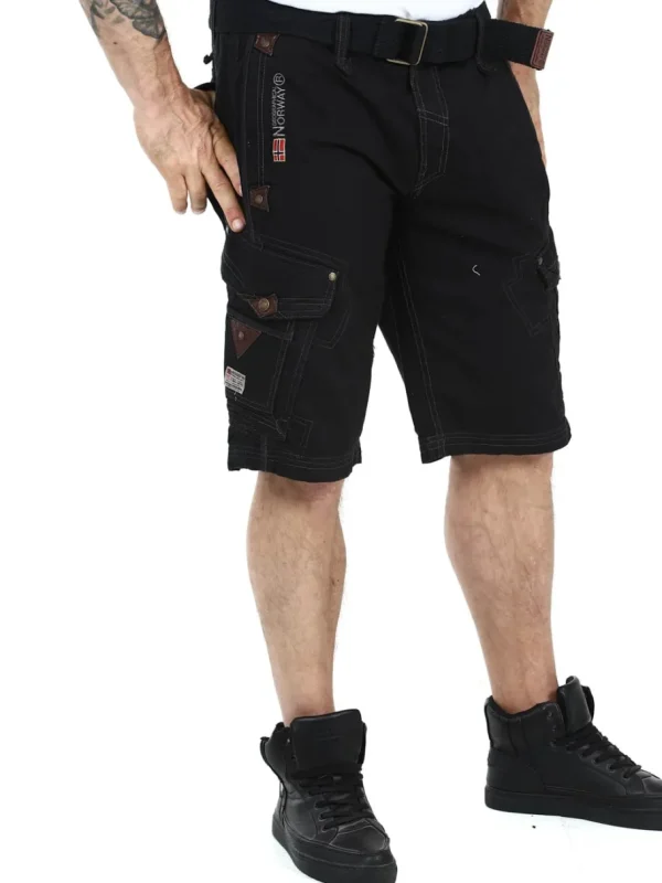 Geo Norway Adventure Cargo Shorts - Sort^Geographical Norway Online