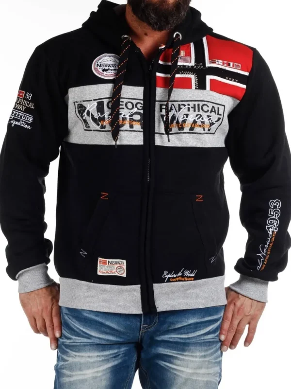 Geo Norway Hoodie - Sort^Geographical Norway Hot