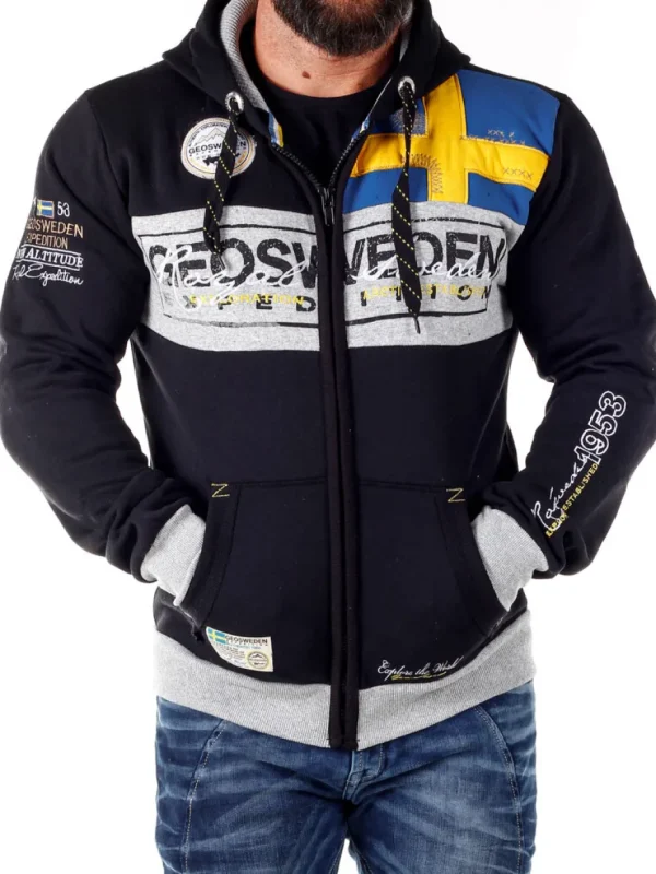 Geo Sweden Hoodie - Sort^Geographical Norway Sale