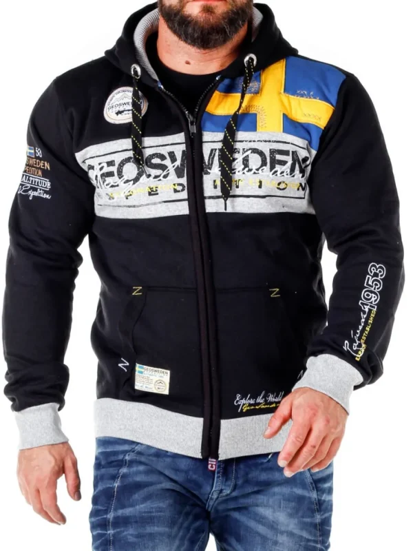 Geo Sweden Hoodie - Sort^Geographical Norway Sale