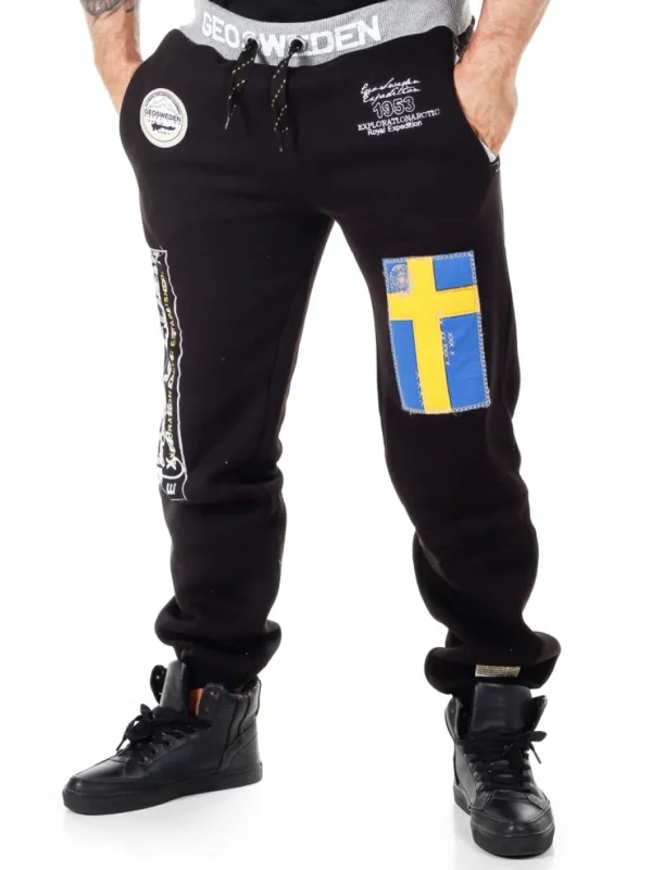 Geo Sweden Sweatpants - Sort^Geographical Norway New