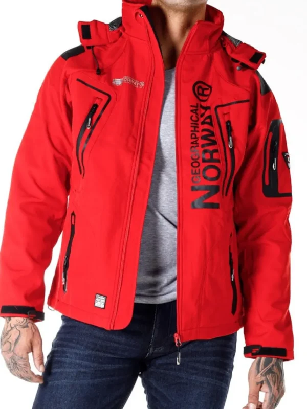 Glazer Softshelljacke - Rød^Geographical Norway Best