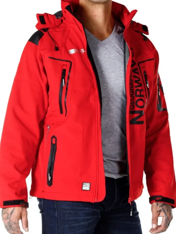 Glazer Softshelljacke - Rød^Geographical Norway Best