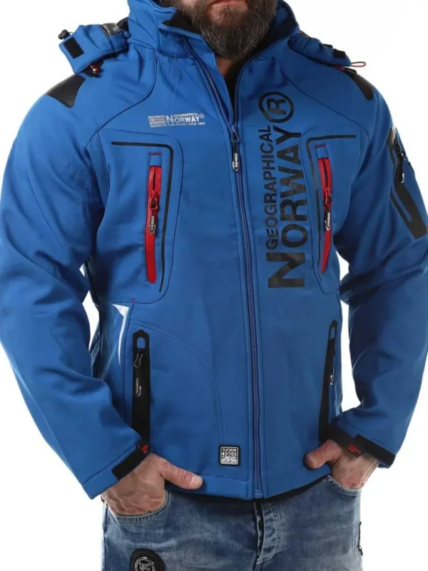 Glazer Softshelljakke - Blå^Geographical Norway New