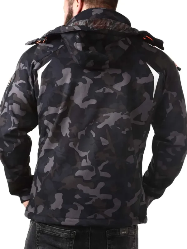Glazer Softshelljakke - Camo/Sort^Geographical Norway Clearance