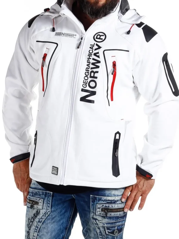 Glazer Softshelljakke - Hvid^Geographical Norway Fashion