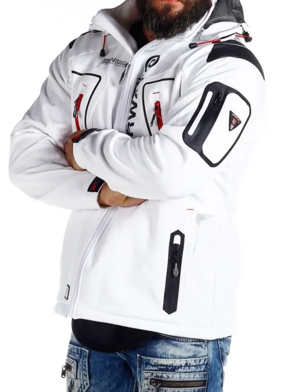 Glazer Softshelljakke - Hvid^Geographical Norway Fashion