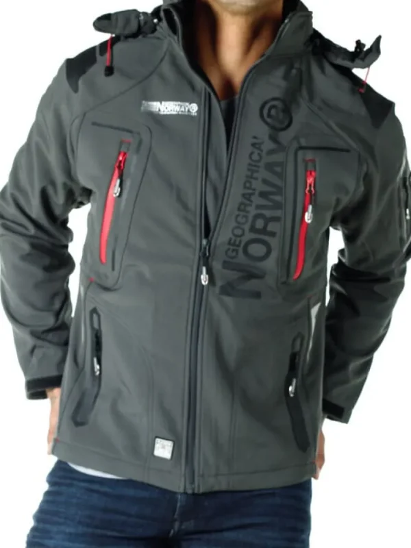 Glazer Softshelljakke - Mørkegrå^Geographical Norway Sale