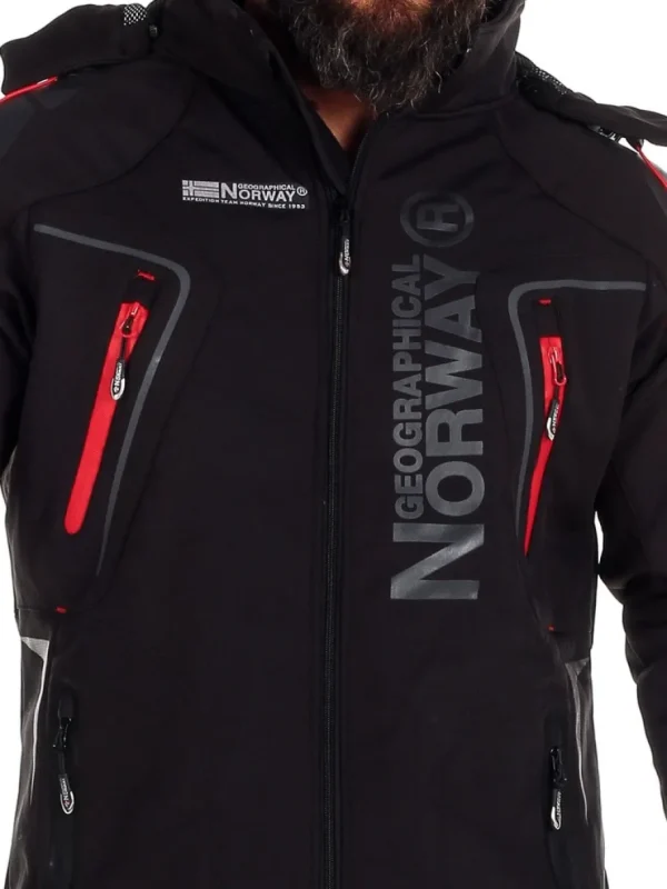 Glazer Softshelljakke - Sort^Geographical Norway Clearance