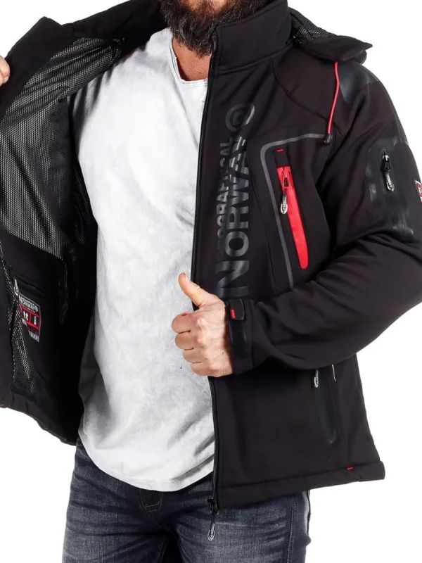 Glazer Softshelljakke - Sort^Geographical Norway Clearance