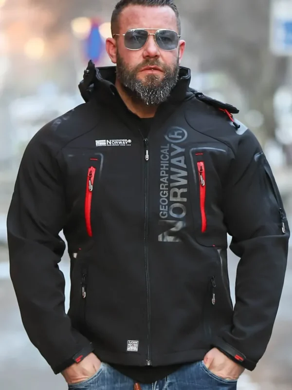 Glazer Softshelljakke - Sort^Geographical Norway Clearance