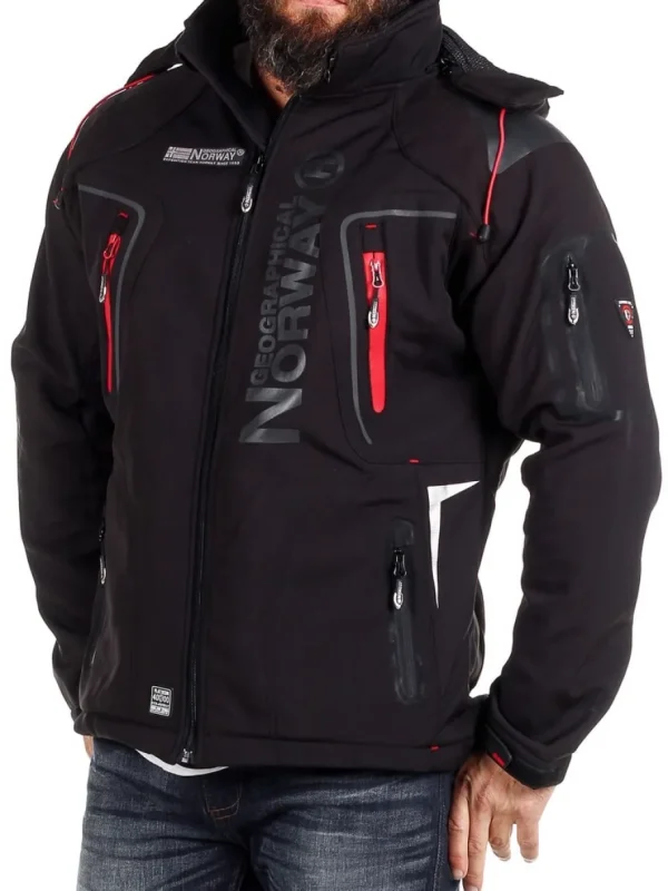 Glazer Softshelljakke - Sort^Geographical Norway Clearance