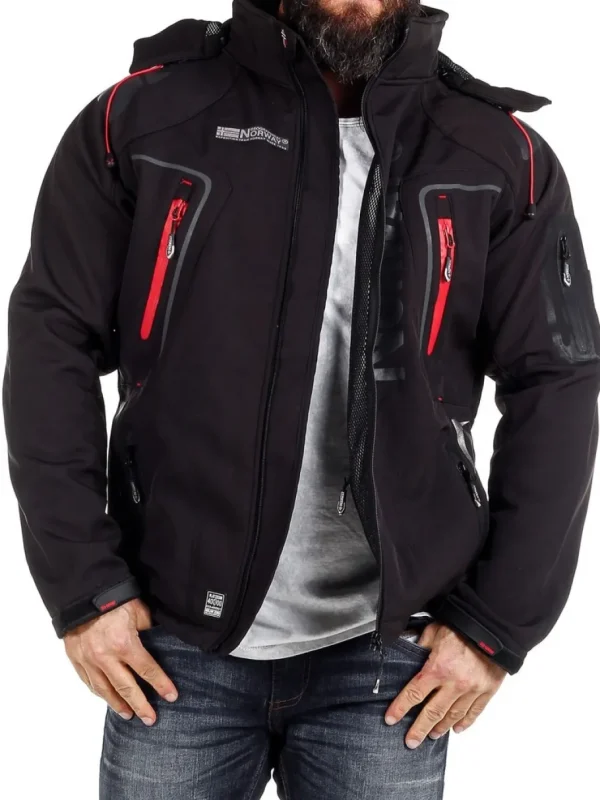 Glazer Softshelljakke - Sort^Geographical Norway Clearance