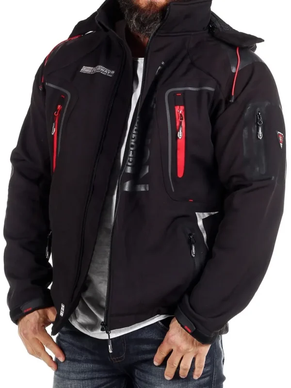 Glazer Softshelljakke - Sort^Geographical Norway Clearance