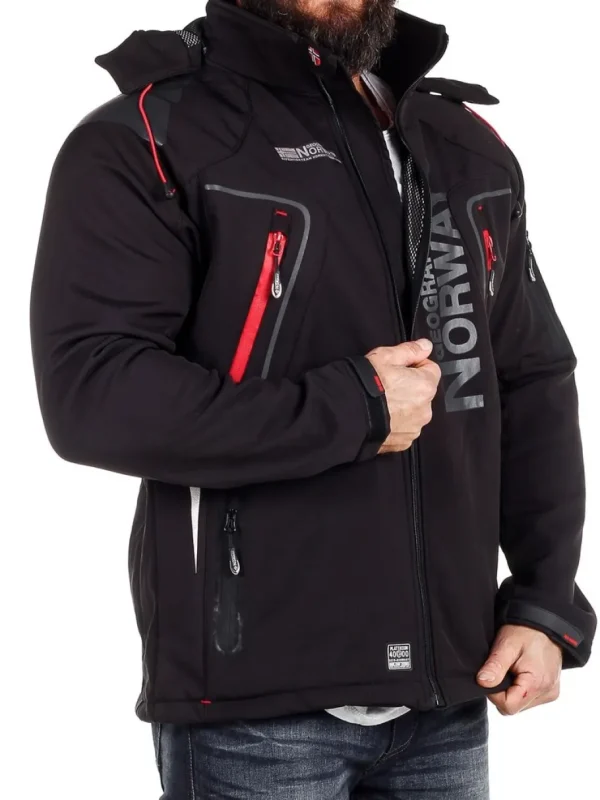 Glazer Softshelljakke - Sort^Geographical Norway Clearance
