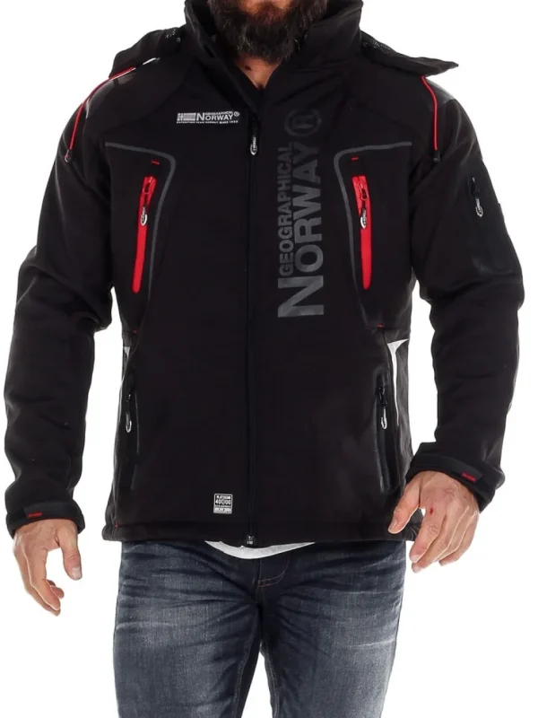 Glazer Softshelljakke - Sort^Geographical Norway Clearance