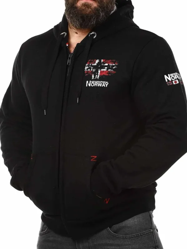 Gordon Geo Norway Hoodie - Sort^Geographical Norway Best