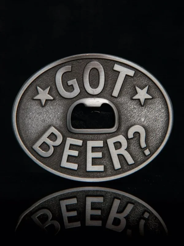 Got Beer? Cap Opener Bæltespænde - Sølv^Ivory Falcon Fashion