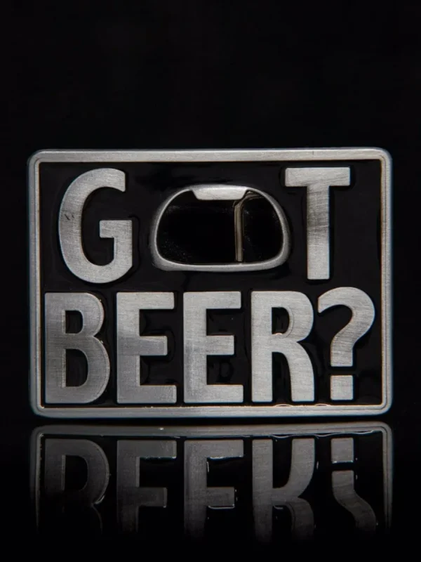 Got Beer? Cap Opener Bæltespænde - Sølv/Sort^Ivory Falcon Online