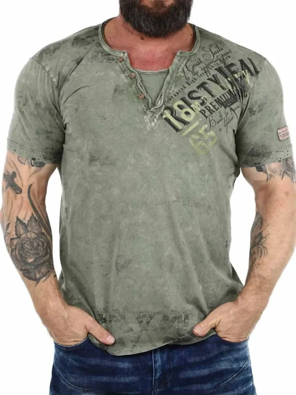 Hoist Sails T-shirt - Grøn^Rusty Neal New