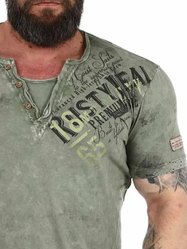 Hoist Sails T-shirt - Grøn^Rusty Neal New