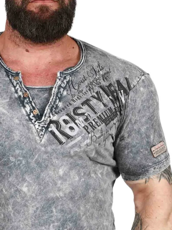 Hoist Sails T-shirt - Mørkegrå^Rusty Neal Clearance