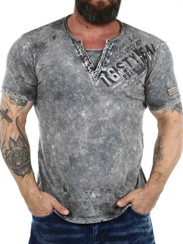 Hoist Sails T-shirt - Mørkegrå^Rusty Neal Clearance