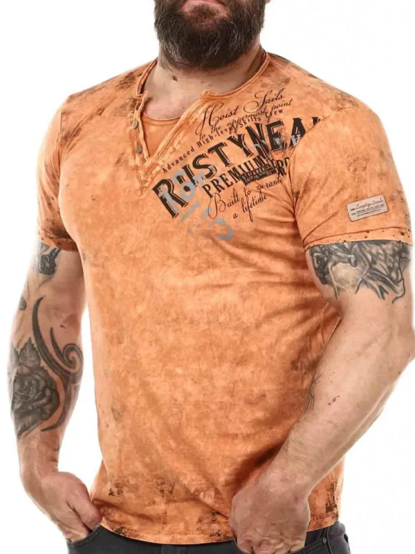 Hoist Sails T-shirt - Orange^Rusty Neal Fashion