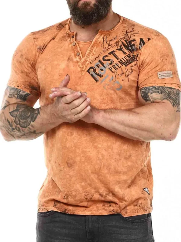 Hoist Sails T-shirt - Orange^Rusty Neal Fashion