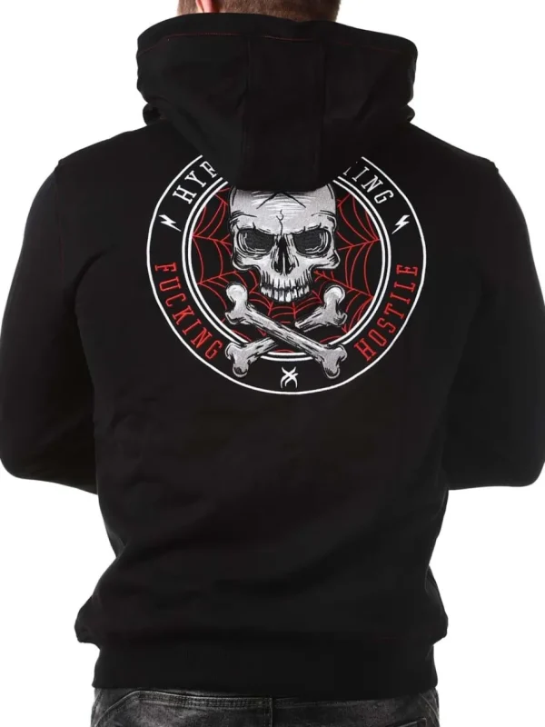Blazon Zip Hoodie - Sort^Hyraw Hot