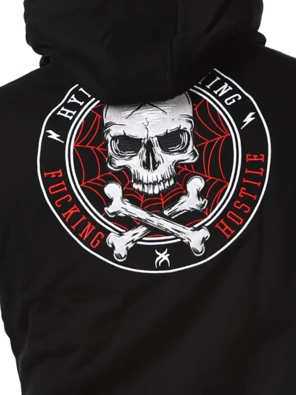 Blazon Zip Hoodie - Sort^Hyraw Hot
