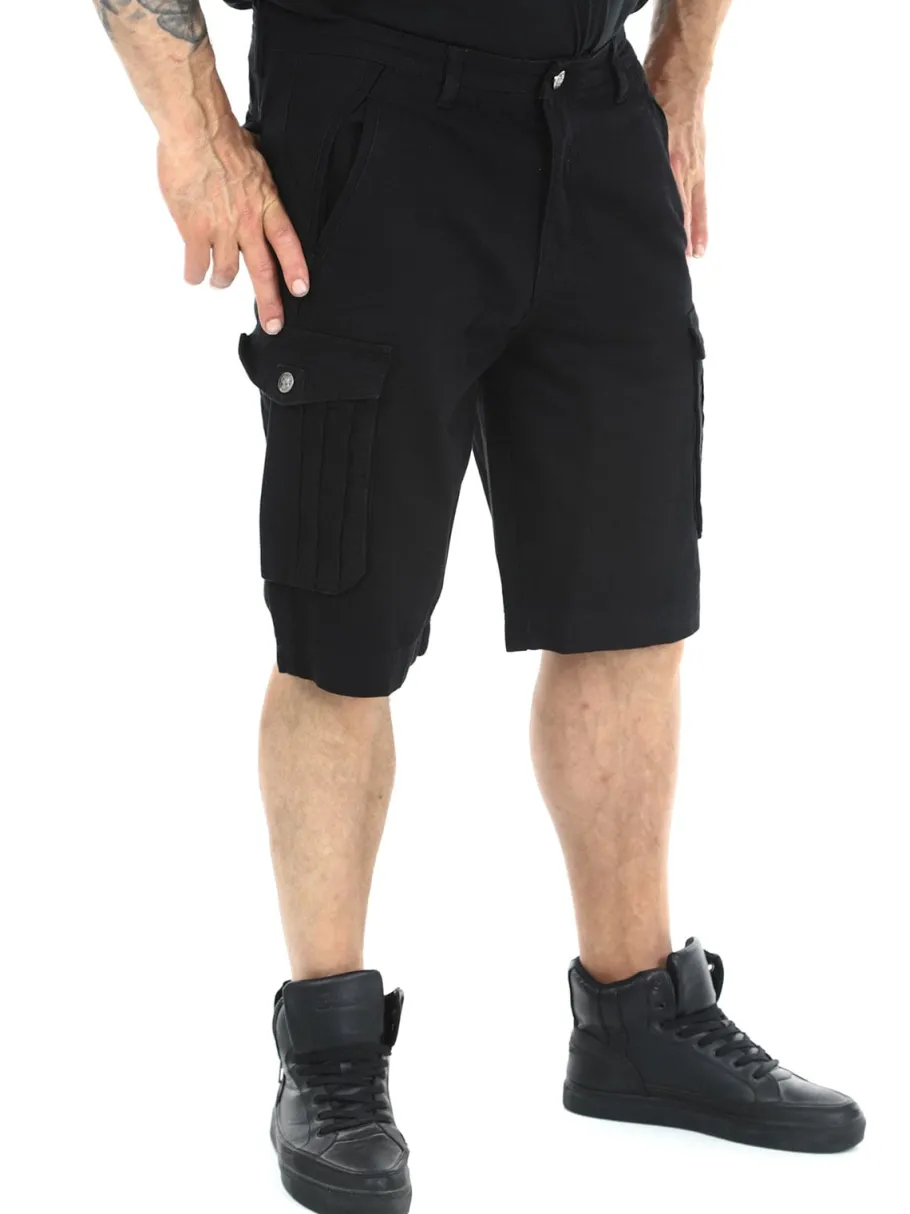 hyraw_cargo_worker_shorts_4.webp Hyraw Cargo Worker Shorts - Sort^Rockdenim Clearance