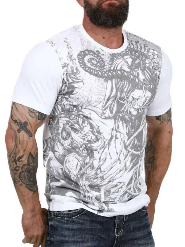 Death Trip T-shirt - Hvid^Hyraw Online