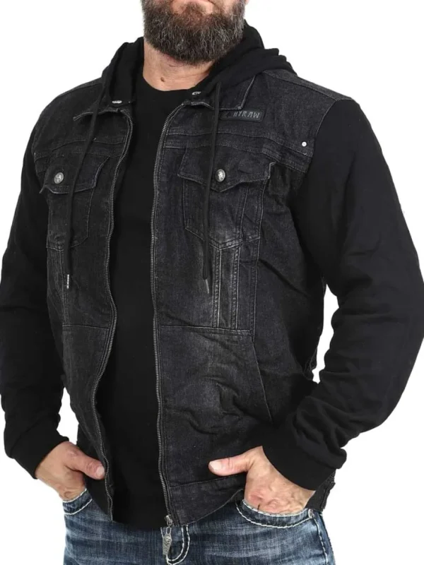 In Da Street Jeansjakke - Sort^Hyraw Clearance