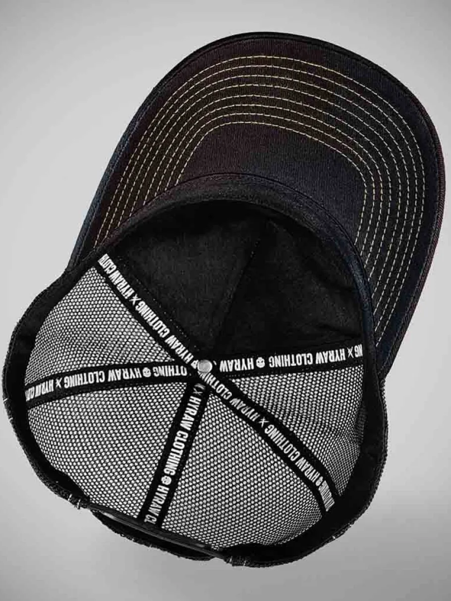 hyraw_killafornia_trucker_5.webp Killafornia Trucker Kasket - Sort^Hyraw New
