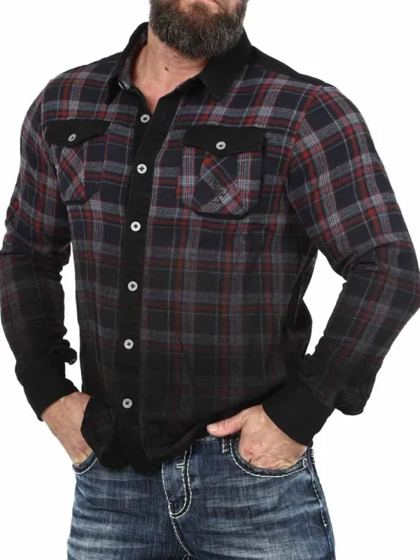Texas Skjorte - Sort/Rød^Hyraw New