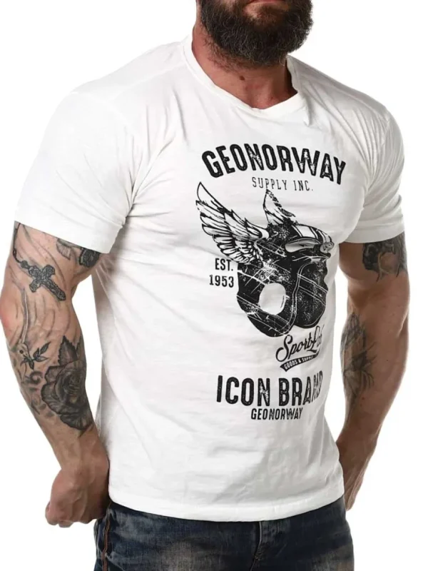 Jarley Geo Norway T-shirt - Hvid^Geographical Norway Fashion