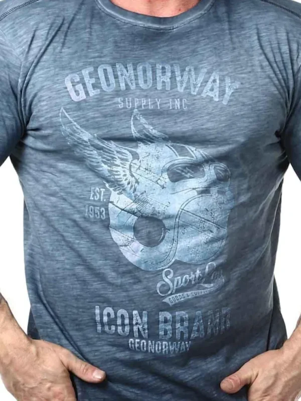 Jarley Geo Norway T-shirt - Mørkeblå^Geographical Norway Sale