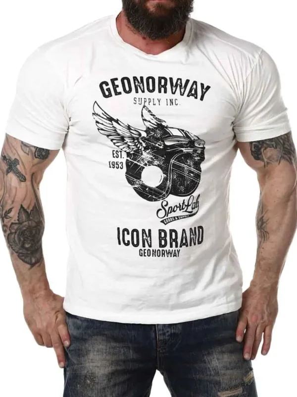Jarley Geo Norway T-shirt - Hvid^Geographical Norway Fashion