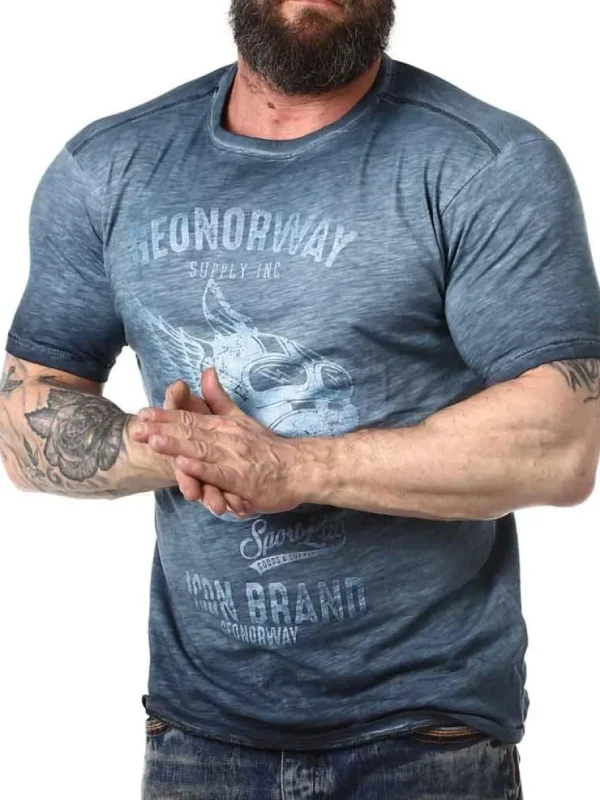 Jarley Geo Norway T-shirt - Mørkeblå^Geographical Norway Sale