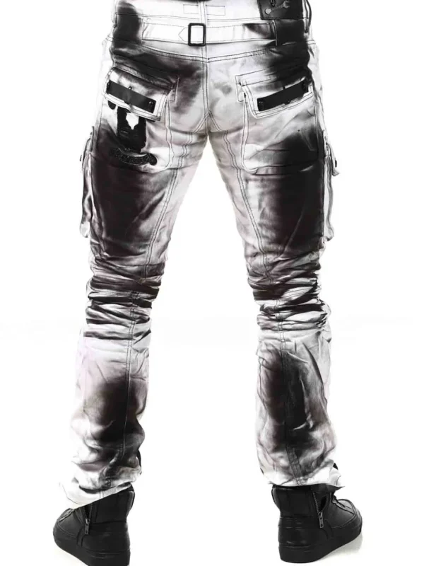Jethro Jeans - Hvid/Sort^Kingz Fashion