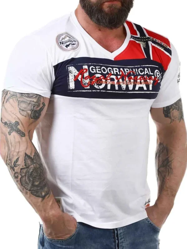 Jidney Geo Norway T-shirt - Hvid^Geographical Norway Best