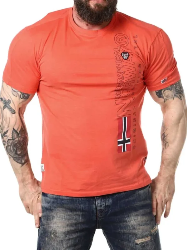 Jogo Geo Norway T-shirt - Coral^Geographical Norway New