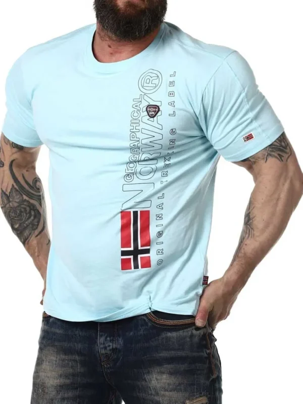 Jogo Geo Norway T-shirt - Lyseblå^Geographical Norway New