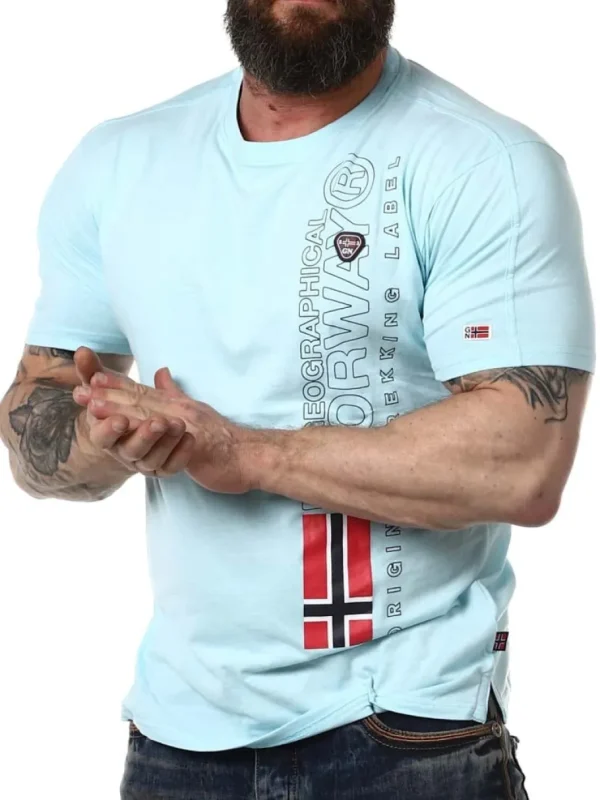 Jogo Geo Norway T-shirt - Lyseblå^Geographical Norway New