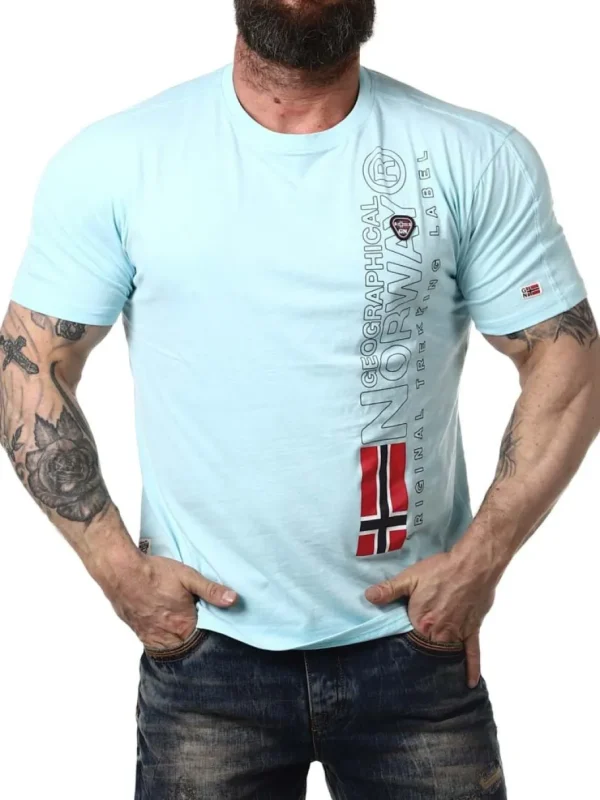 Jogo Geo Norway T-shirt - Lyseblå^Geographical Norway New