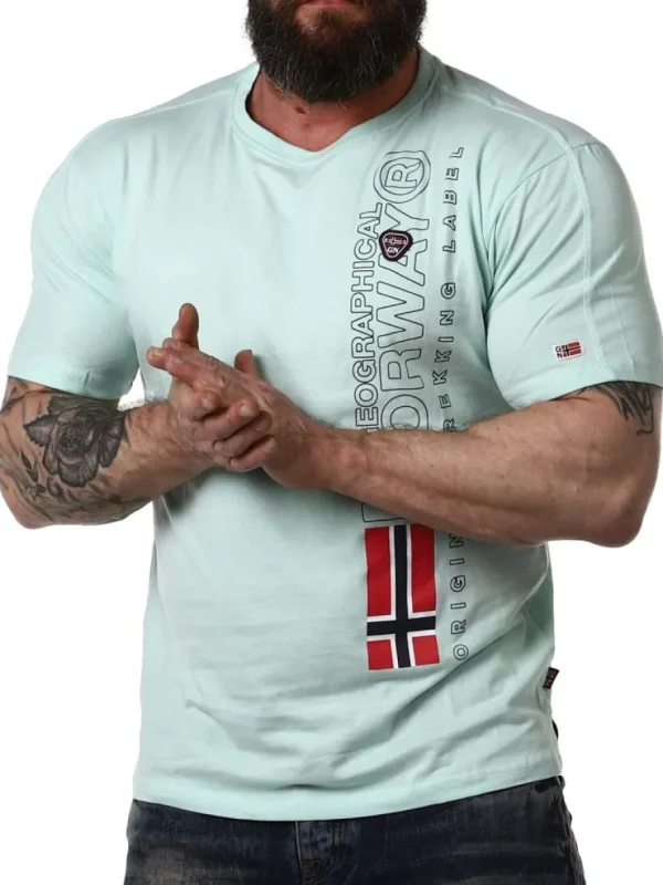 Jogo Geo Norway T-shirt - Mintgrøn^Geographical Norway Outlet