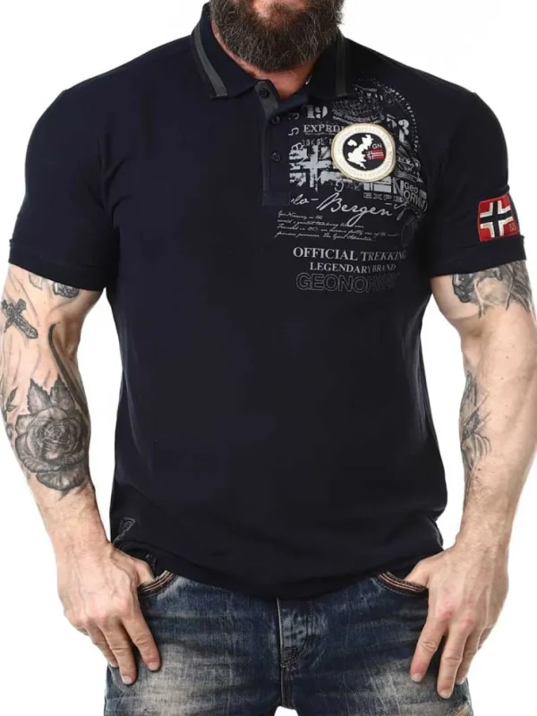 Karuen Geo Norway Piké - Mørkeblå^Geographical Norway Outlet