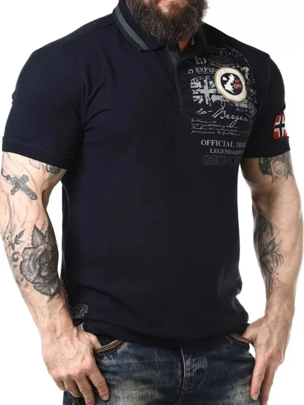 Karuen Geo Norway Piké - Mørkeblå^Geographical Norway Outlet